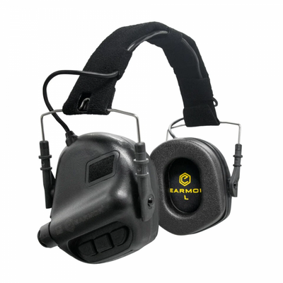Наушники для стрельбы Активные Earmor M31 Black для военных, ЗСУ, охоты