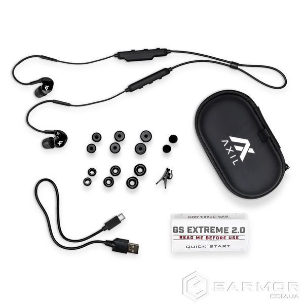 Беруши Активные для стрельбы AXIL GS Extreme 2.0 с Bluetooth 5.0