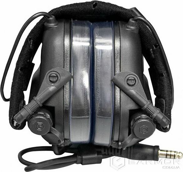 Активные наушники стрелковые с гарнитурой микрофоном Earmor M32 Black