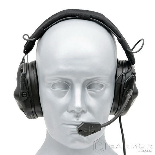 Наушники Активные для стрельбы с микрофоном гарнитурой Opsmen Earmor M32 Черный