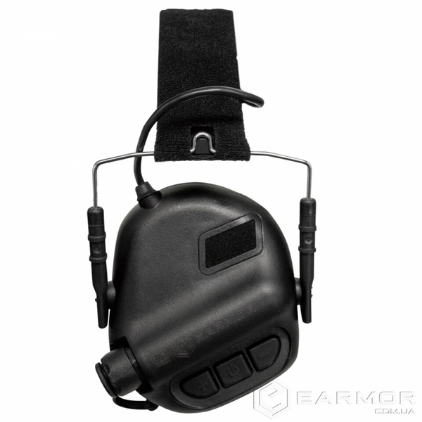 Активні стрілецькі тактичні навушники Opsmen Earmor M31 Чорні